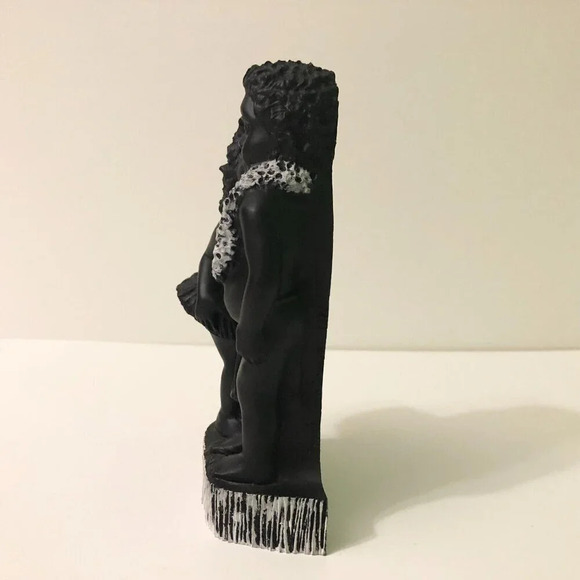 Vtg Frank Schirman Hula Girl Lei Boy Kehoni The Kiss Hawaii 6  Inch Tall Figure - Picture 4 of 16